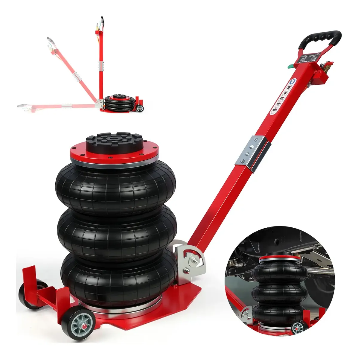 Macaco Automotivo Bolsa Ar Pneumático Sanfonado 3 Ton Automo