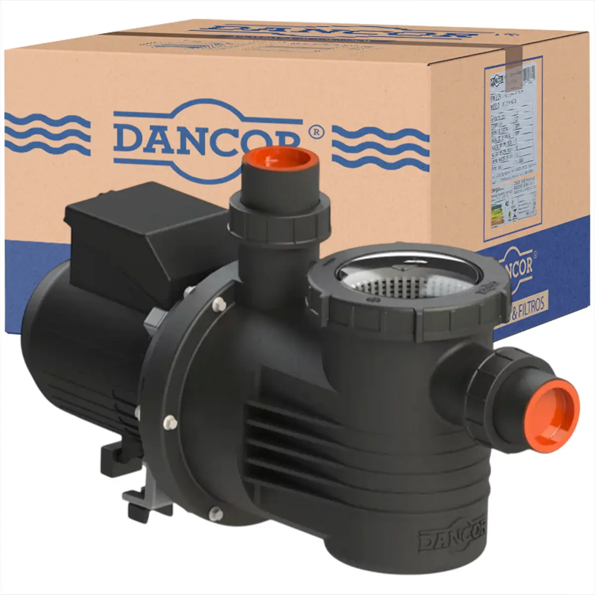 Bomba Autoescorvante para Piscina Dancor PF-17 1/2 CV Monofásica ABS 127/220V
