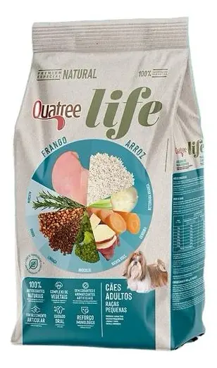 Ração Quatree Life Cães Adultos Raças Pequenas Frango e Arroz 3kg