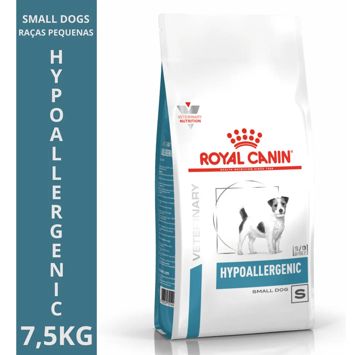 Ração Royal Canin Hypoallergenic Diet Cães Pequenos - 7,5kg