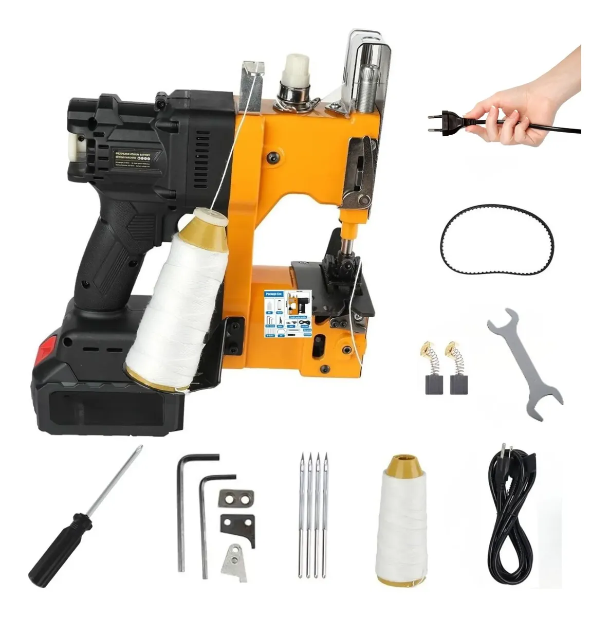 Máquina De Costura Elétrica Portátil P/ Saco Sacaria 110/220v
