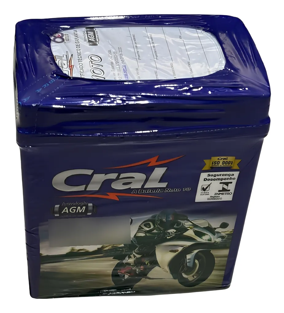 Bateria Selada Cral Moto 7ah Yamaha Xtz 250 Teneré 2013/2025