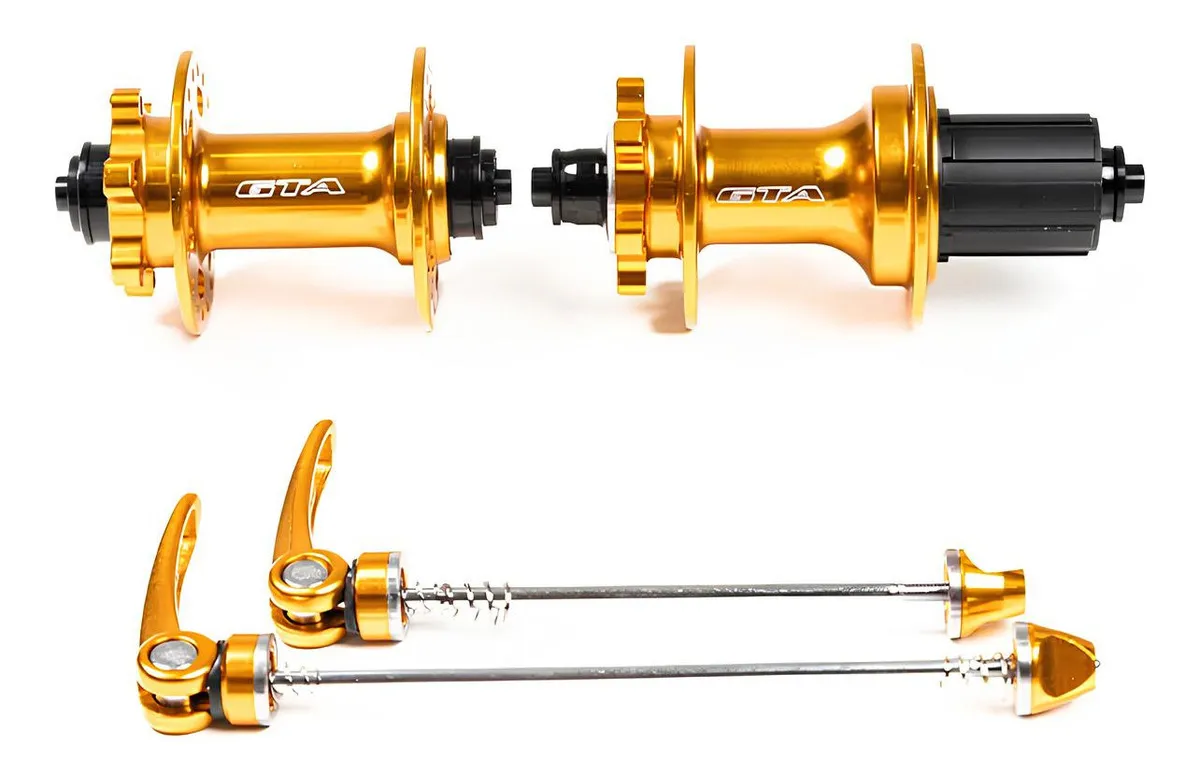 Par De Cubo Gta Barulhento Cassete K7 36furos Bike Mtb Cores Cor Dourado