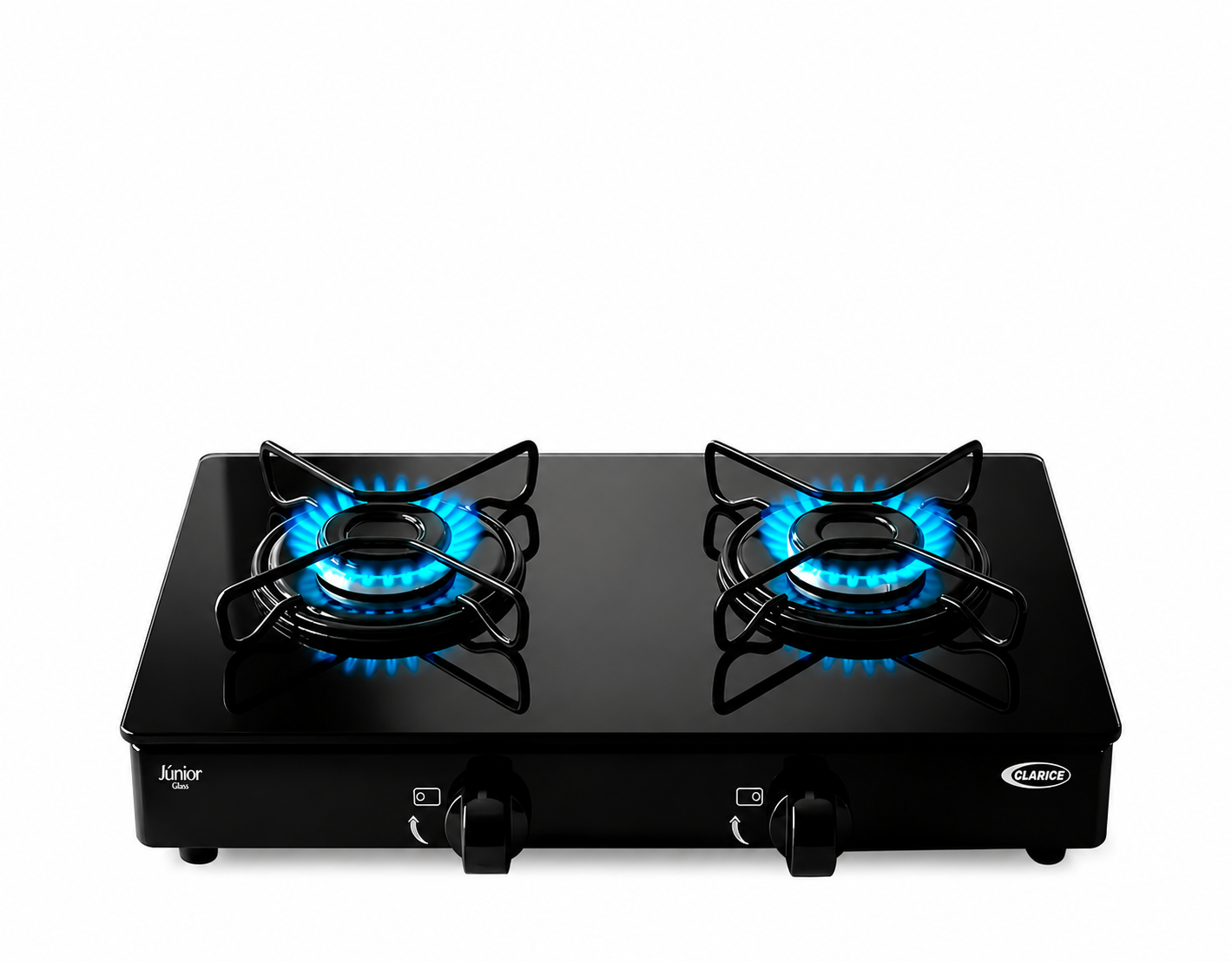 Fogão Cooktop De Mesa Portátil A Gás 2 Bocas Vidro Clarice