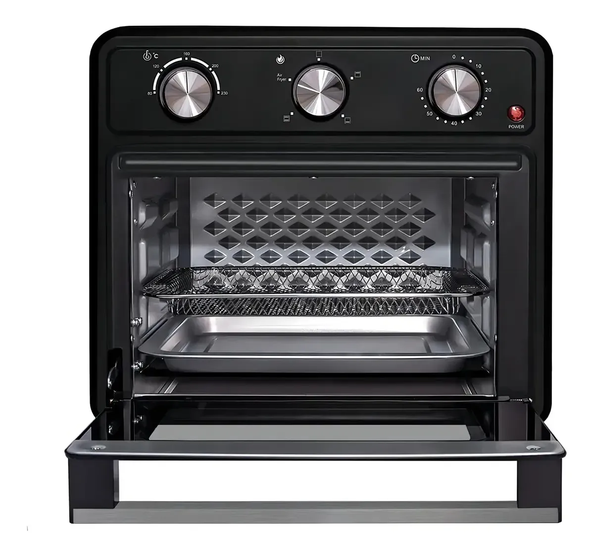 Forno Elétrico Aifryer De Bancada Fogatti 22 Litros Preto