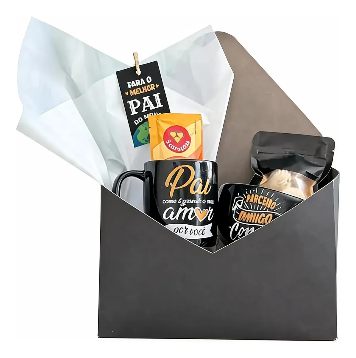 Cesta Café Dia Dos Pais Presente Homem | Caneca | Cappuccino Adicionar aos favoritos R$ 289 , 90