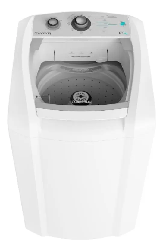 Máquina De Lavar Automática Colormaq 12kg Cor Branco