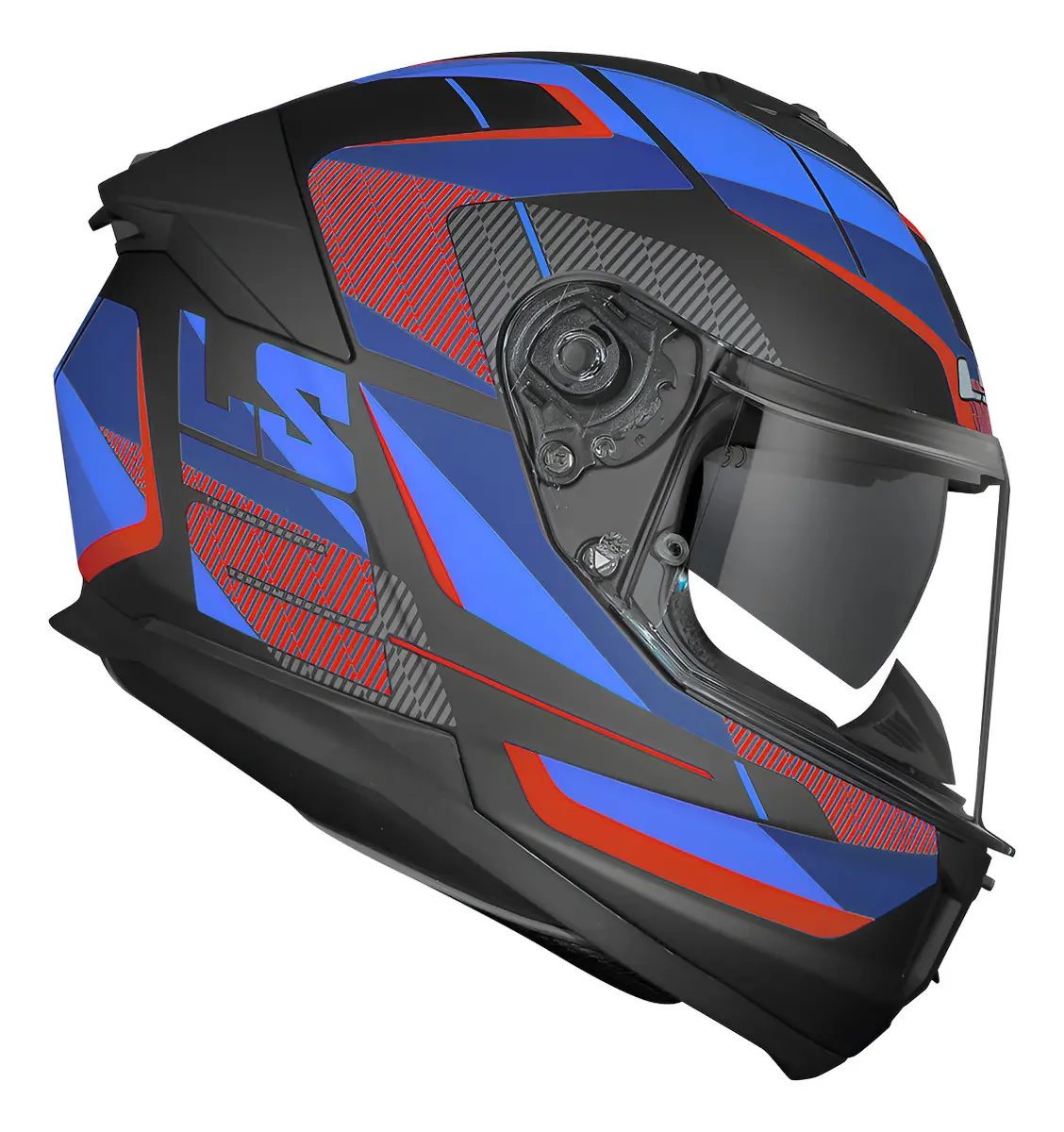 Capacete Ls2 Stream Ii Road Titanium Fosco Cor Azul Tamanho 56,58,60