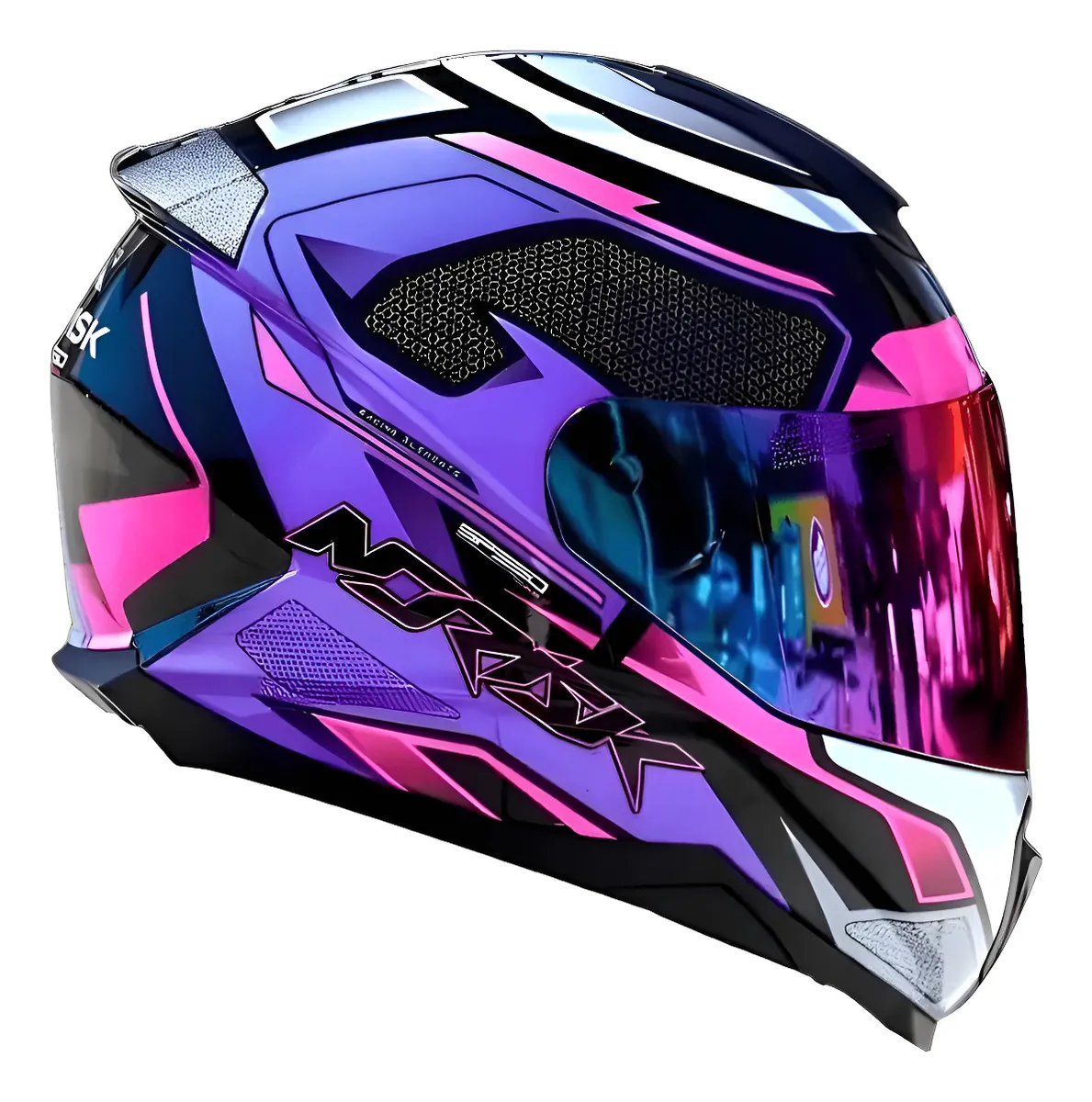 Capacete Integral Norisk Razor SpeedMax Roxo/Rosa