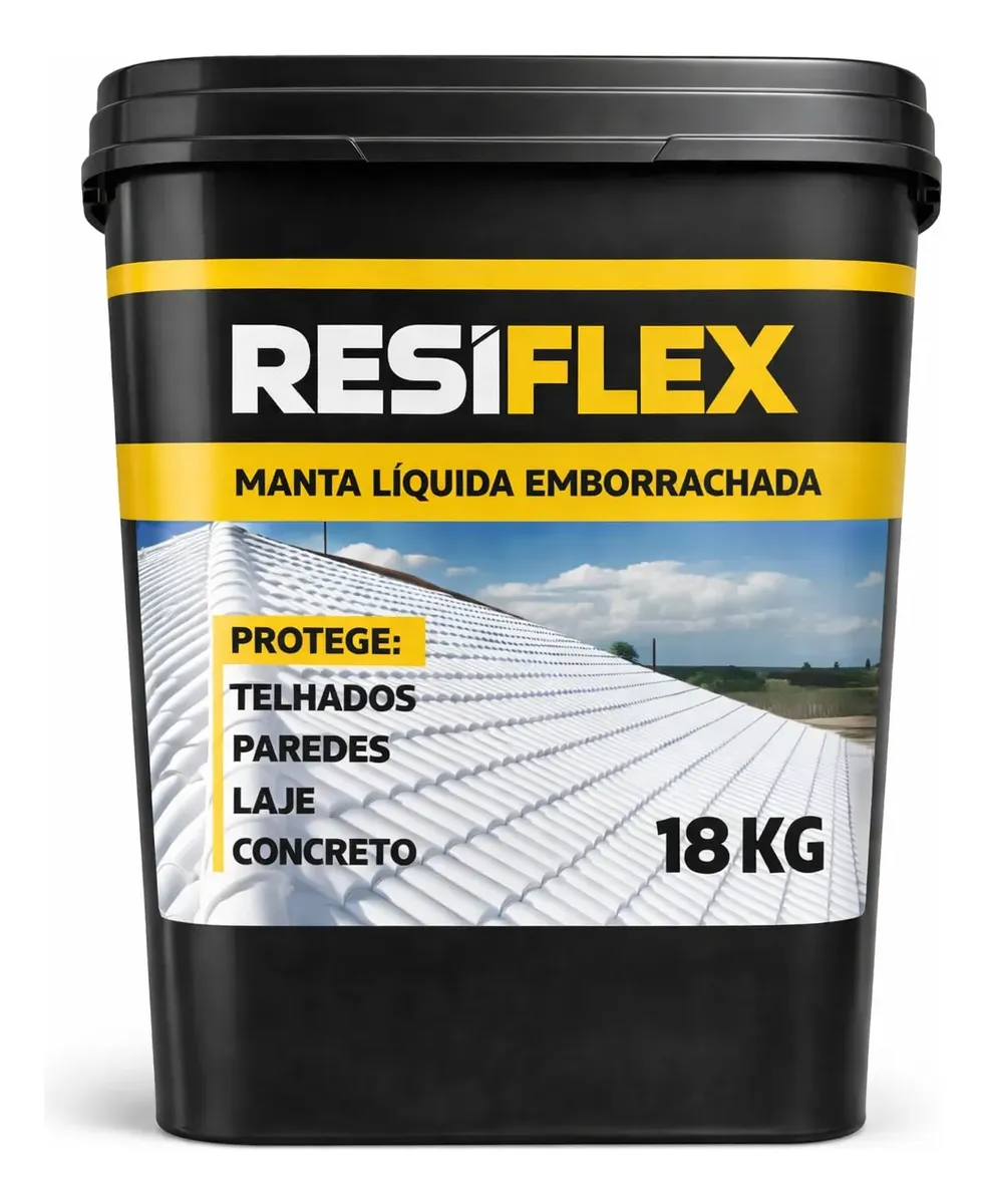 Premium Acrílica Manta Líquida 18kg Emborrachada Impermeavel