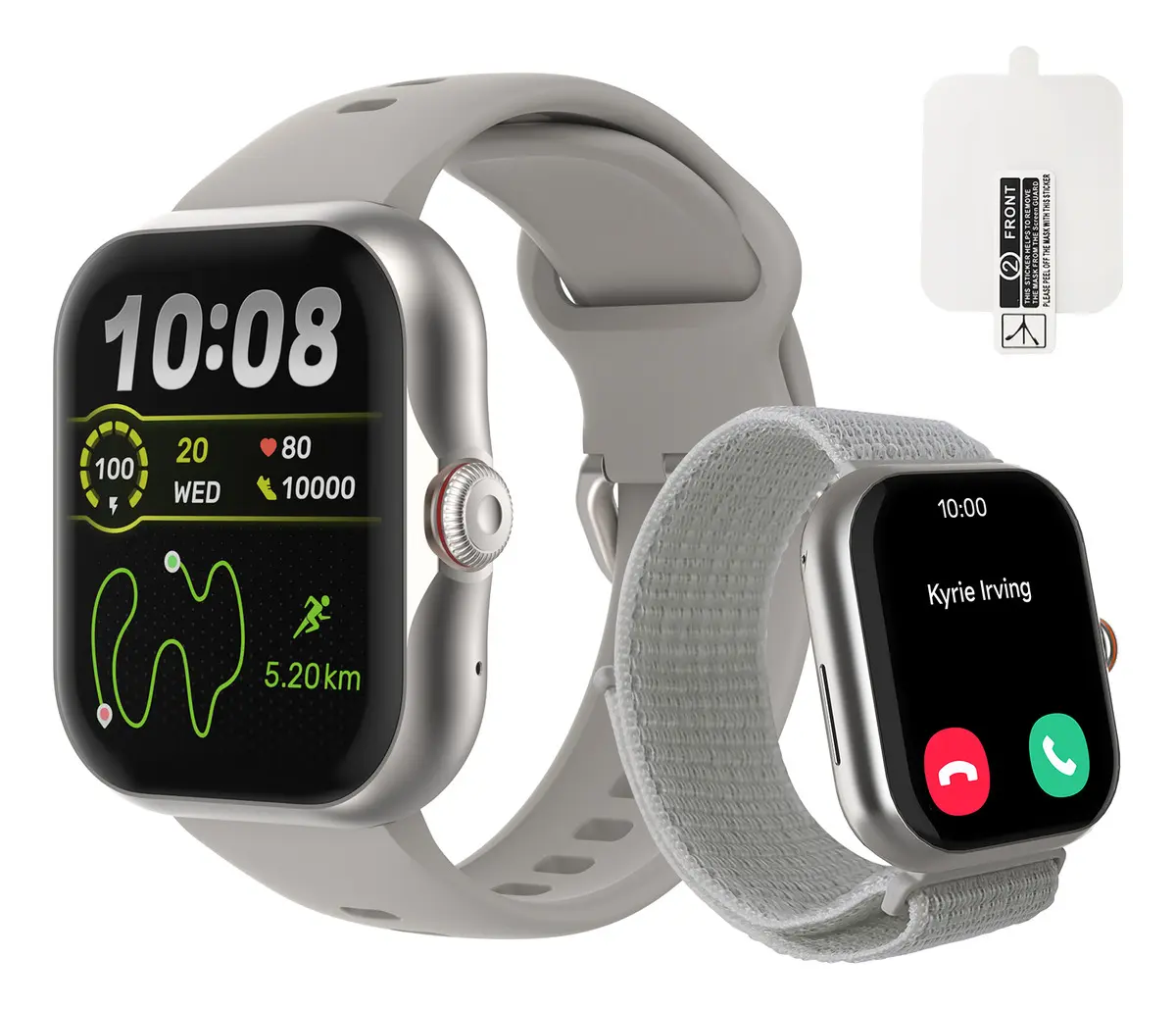 Smartwatch Bettdow Fb055 1.85" Esportivo Ia Gps 3atm Música Prateado