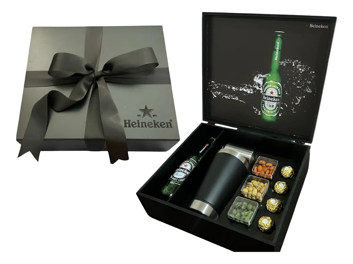 Kit Cerveja Heineken Copo Térmico Ferrero Rocher Abridor