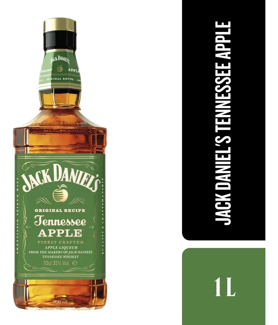 Whisky Jack Daniel's Tennesee Maça Apple 1L com Cartucho Caixa
